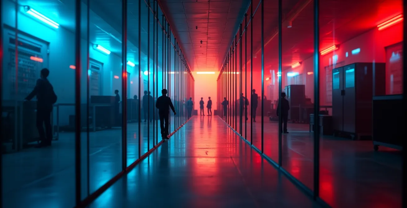 Architecture de sécurité réseau montrant le positionnement stratégique des systèmes IDS et IPS dans un environnement industriel