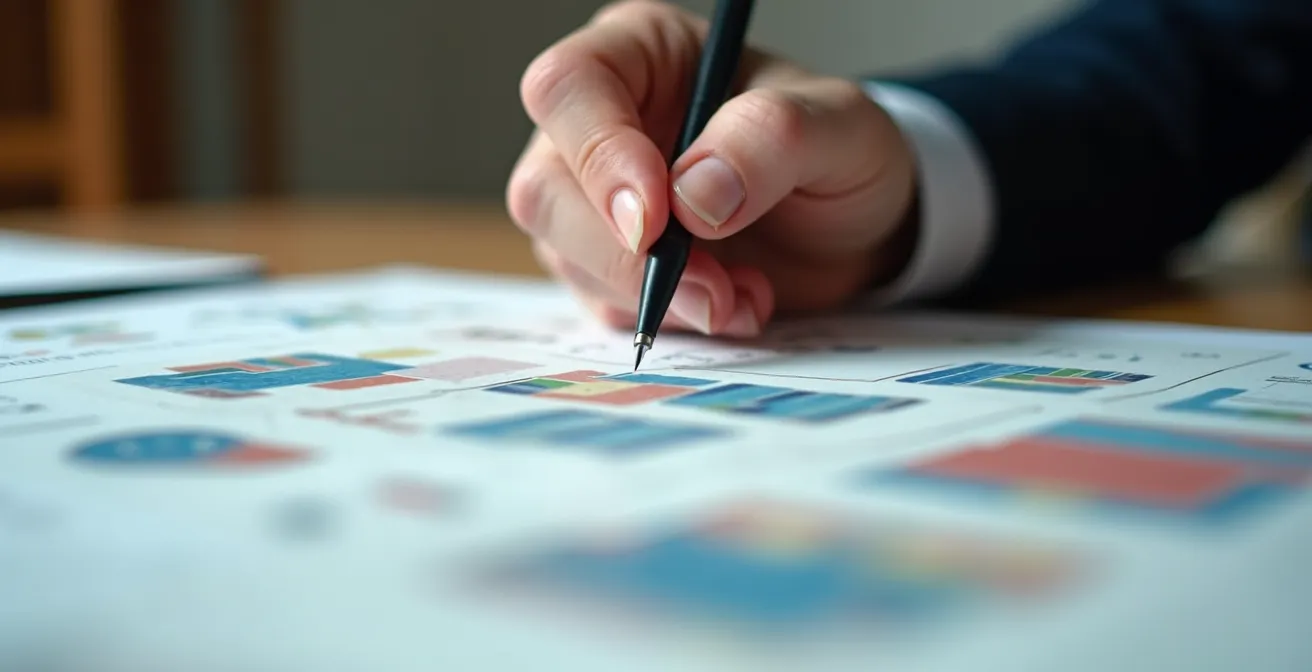 Gestionnaire présentant calmement des résultats d'audit à la direction