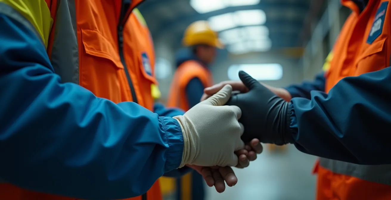 Équipe de premiers secours appliquant le protocole PAS dans un environnement industriel québécois