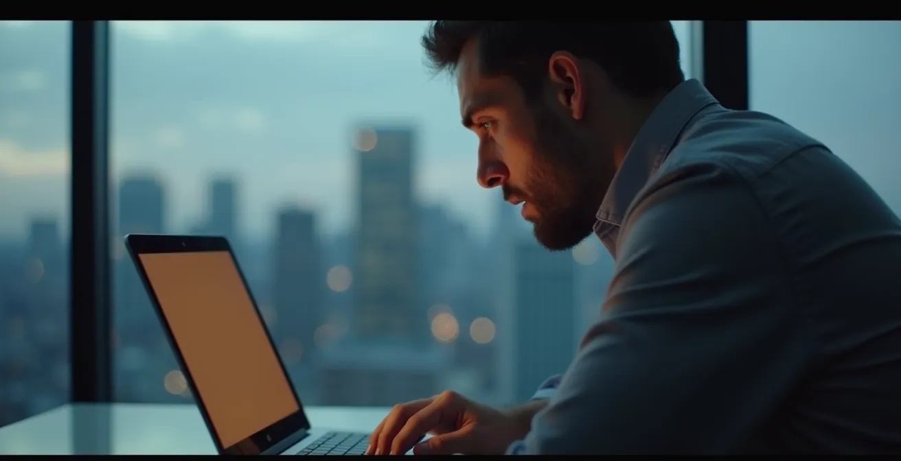 Poste de travail moderne avec ordinateur Mac dans un bureau québécois